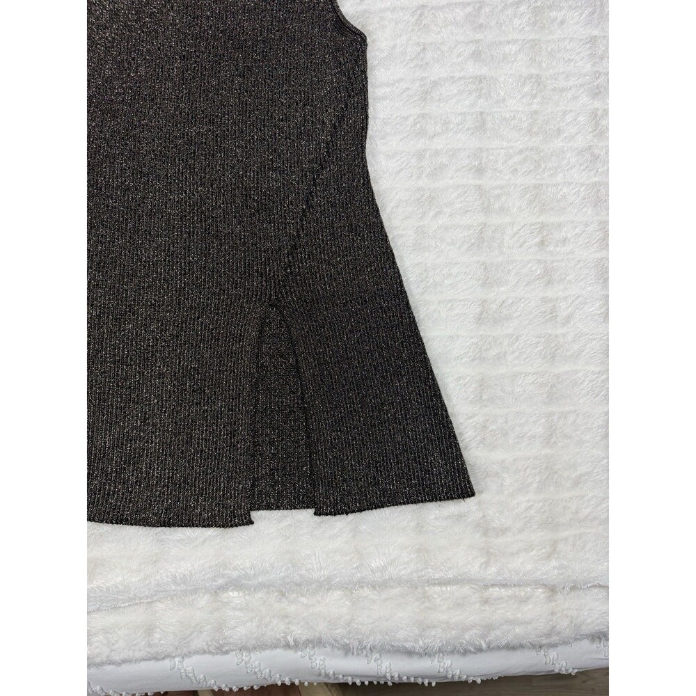 House of Harlow 1960 W M Metallic Knit Tunic Flare Pant Set 70s Disco - Picture 16 of 16